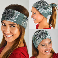 Aloha Vintage Plumeria Hawaiian Tapa Pattern Neck Gaiter Dark Turquoise Hawaiian Tapa Pattern - Polynesian Pride