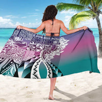Aloha Vintage Plumeria Hawaiian Tapa Pattern Sarong Gradient Hawaiian Tapa Pattern LT9 - Polynesian Pride