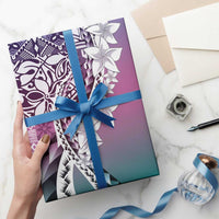 Aloha Vintage Plumeria Hawaiian Tapa Pattern Wrapping Paper Gradient Hawaiian Tapa Pattern LT9 - Polynesian Pride