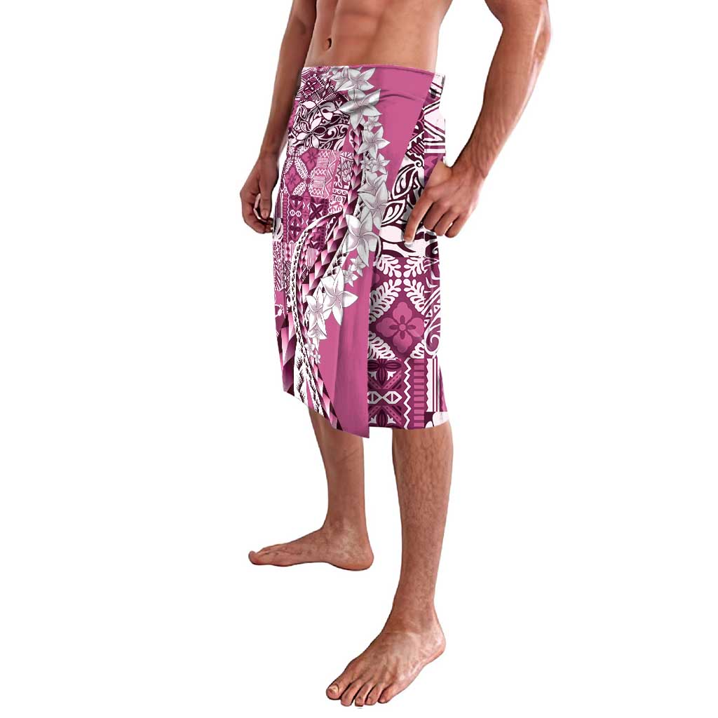 Aloha Vintage Plumeria Hawaiian Tapa Pattern Lavalava Pink Hawaiian Tapa Pattern - Polynesian Pride