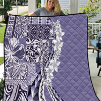 Aloha Vintage Plumeria Hawaiian Tapa Pattern Quilt Purple Hawaiian Tapa Pattern LT9 Purple - Polynesian Pride
