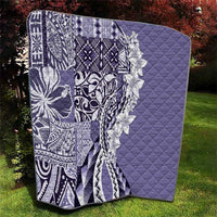 Aloha Vintage Plumeria Hawaiian Tapa Pattern Quilt Purple Hawaiian Tapa Pattern LT9 - Polynesian Pride
