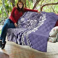 Aloha Vintage Plumeria Hawaiian Tapa Pattern Quilt Purple Hawaiian Tapa Pattern LT9 - Polynesian Pride