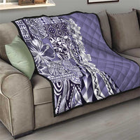 Aloha Vintage Plumeria Hawaiian Tapa Pattern Quilt Purple Hawaiian Tapa Pattern LT9 - Polynesian Pride