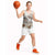 Polynesian Manta Ray Basketball Jersey Beige Floral Turtle Tattoo - Polynesian Pride