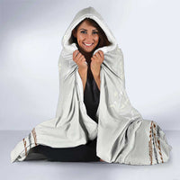 Polynesian Manta Ray Hooded Blanket Beige Floral Turtle Tattoo LT9 - Polynesian Pride