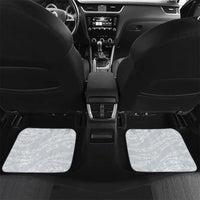 Polynesian Manta Ray Car Mats Gray Floral Turtle Tattoo - Polynesian Pride