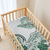 Polynesian Manta Ray Baby Bed Cover Green Floral Turtle Tattoo LT9 - Polynesian Pride