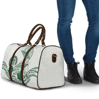 Polynesian Manta Ray Travel Bag Green Floral Turtle Tattoo - Polynesian Pride