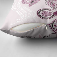 Polynesian Manta Ray Pillow Cover Pink Floral Turtle Tattoo LT9 - Polynesian Pride