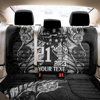 Custom New Zealand Rugby Back Car Seat Cover Black Haka Dance With NZ Champions History