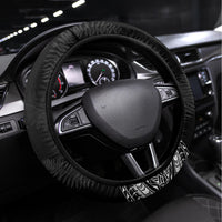NZ Rugby Steering Wheel Cover Kapa Opango Maori Haka With Years of The All Black Champions LT9 Universal Fit Black - Polynesian Pride