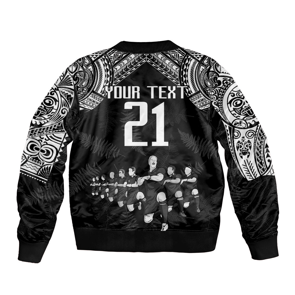 Custom NZ Rugby Bomber Jacket Kapa Opango Maori Haka With Years of The All Black Champions LT9 - Polynesian Pride