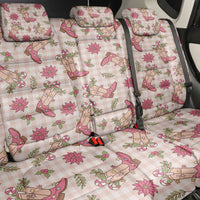 Beige Paniolo Palaka Hawaiian Cowgirl Christmas Back Car Seat Cover LT9 - Polynesian Pride