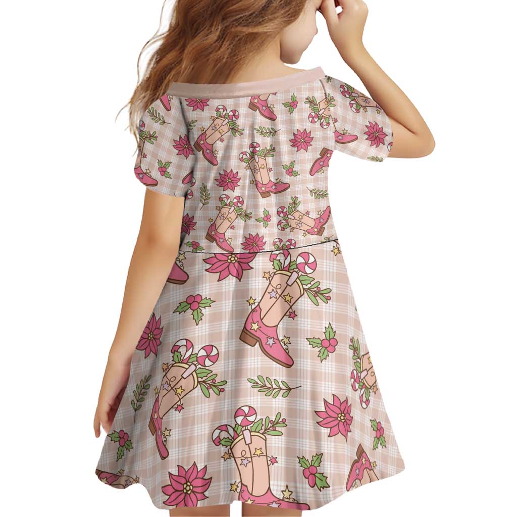 Beige Paniolo Palaka Hawaiian Cowgirl Christmas Family Matching Puletasi and Hawaiian Shirt LT9 - Polynesian Pride