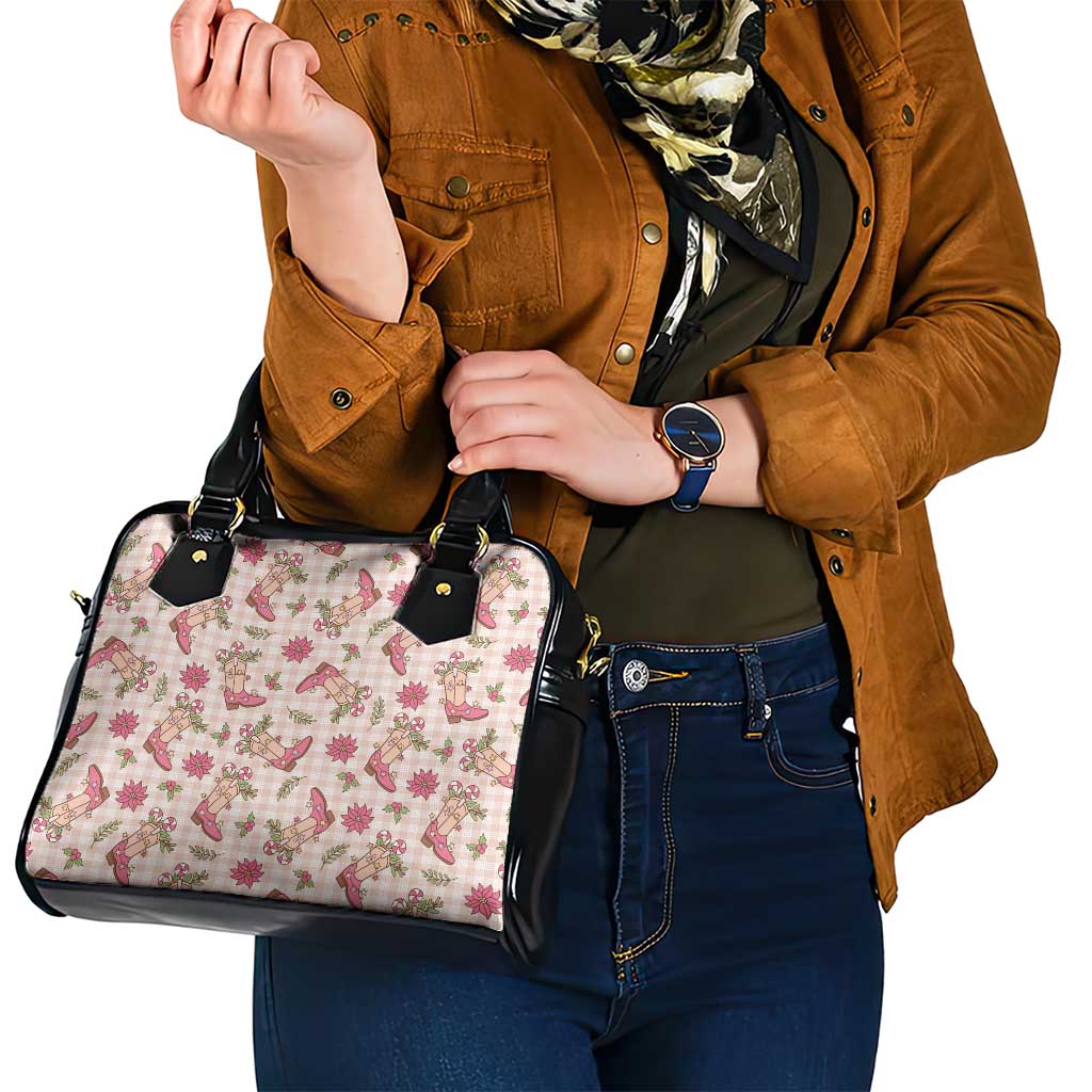 Beige Paniolo Palaka Hawaiian Cowgirl Christmas Shoulder Handbag LT9 - Polynesian Pride