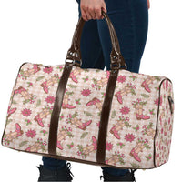 Beige Paniolo Palaka Hawaiian Cowgirl Christmas Travel Bag - Polynesian Pride