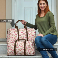 Beige Paniolo Palaka Hawaiian Cowgirl Christmas Travel Bag - Polynesian Pride