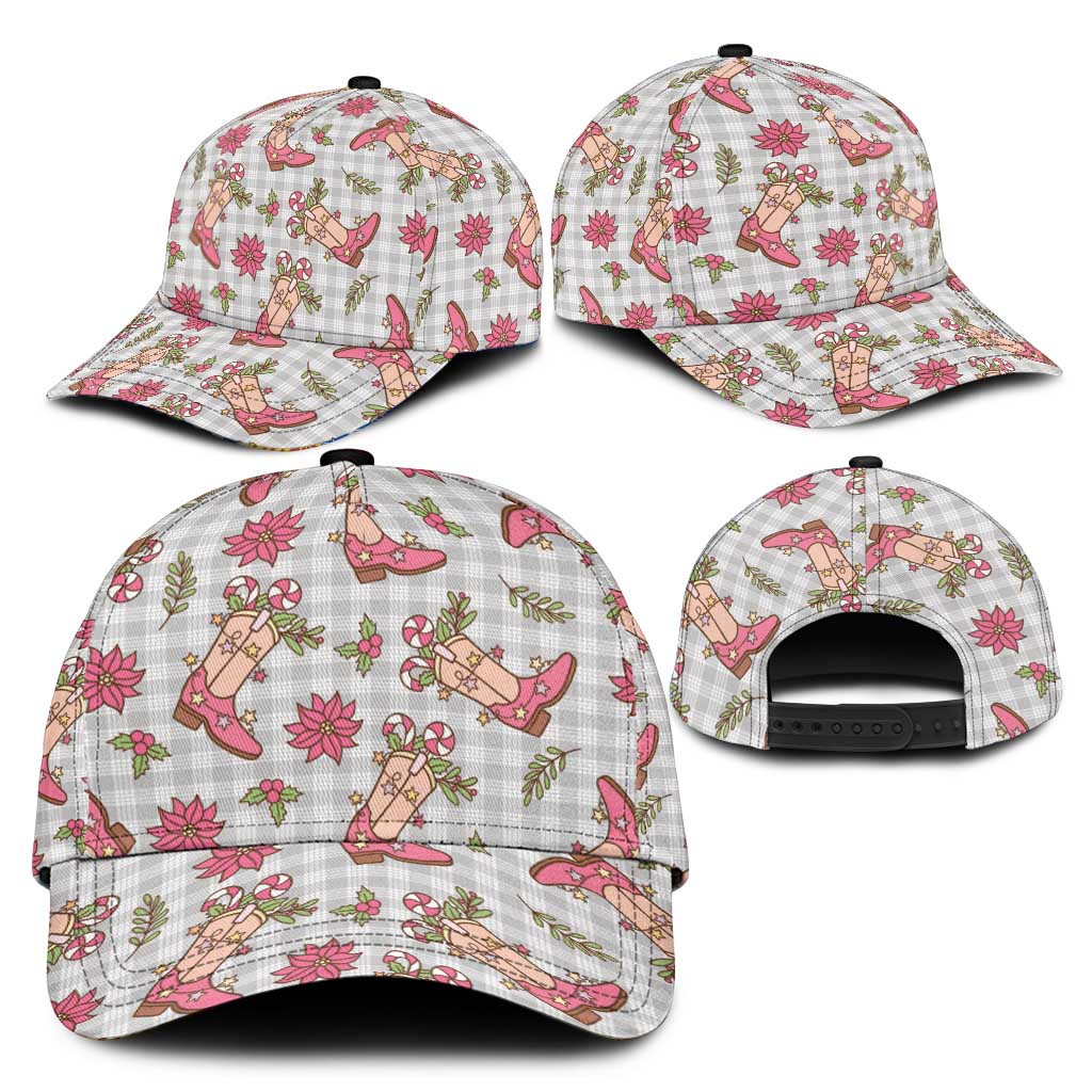 Gray Paniolo Palaka Hawaiian Cowgirl Christmas Classic Cap - Polynesian Pride