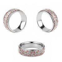 Gray Paniolo Palaka Hawaiian Cowgirl Christmas Classic Ring LT9 - Polynesian Pride