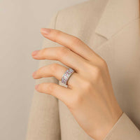 Gray Paniolo Palaka Hawaiian Cowgirl Christmas Classic Ring LT9 - Polynesian Pride