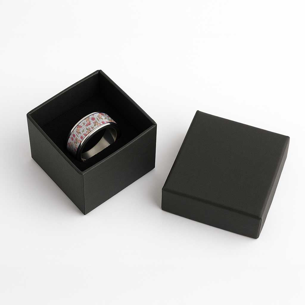 Gray Paniolo Palaka Hawaiian Cowgirl Christmas Classic Ring LT9 - Polynesian Pride