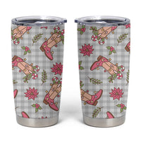 Gray Paniolo Palaka Hawaiian Cowgirl Christmas Tumbler Cup LT9 Gray - Polynesian Pride