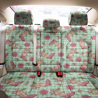 Green Paniolo Palaka Hawaiian Cowgirl Christmas Back Car Seat Cover LT9 - Polynesian Pride