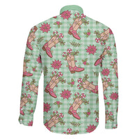 Green Paniolo Palaka Hawaiian Cowgirl Christmas Family Matching Summer Maxi Dress and Hawaiian Shirt LT9 - Polynesian Pride