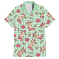 Green Paniolo Palaka Hawaiian Cowgirl Christmas Hawaiian Shirt LT9 Green - Polynesian Pride
