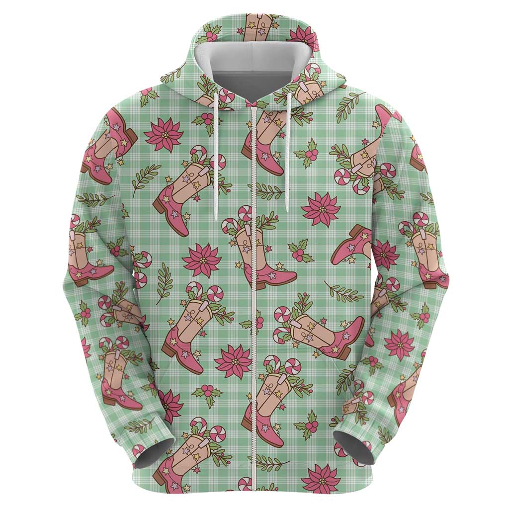 Green Paniolo Palaka Hawaiian Cowgirl Christmas Hoodie LT9 - Polynesian Pride