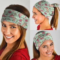 Green Paniolo Palaka Hawaiian Cowgirl Christmas Neck Gaiter - Polynesian Pride