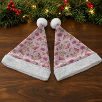 Pink Paniolo Palaka Hawaiian Cowgirl Christmas Santa Hat LT9 - Polynesian Pride