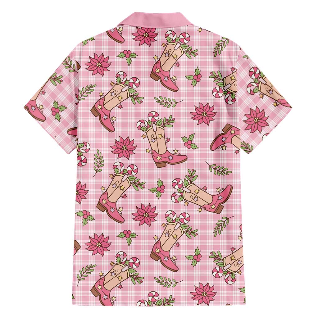 Pink Paniolo Palaka Hawaiian Cowgirl Christmas Family Matching Puletasi and Hawaiian Shirt LT9 - Polynesian Pride