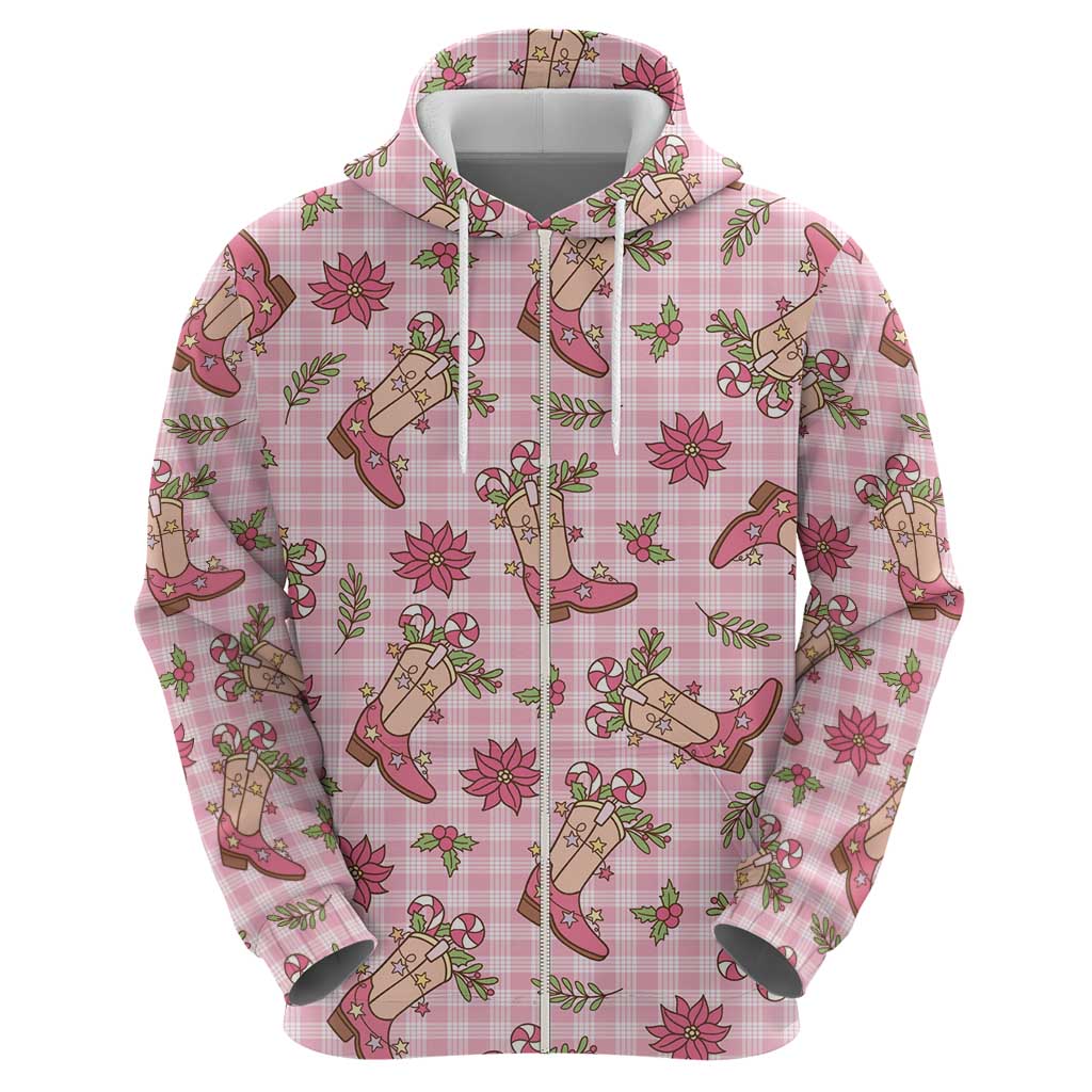 Pink Paniolo Palaka Hawaiian Cowgirl Christmas Hoodie LT9 - Polynesian Pride