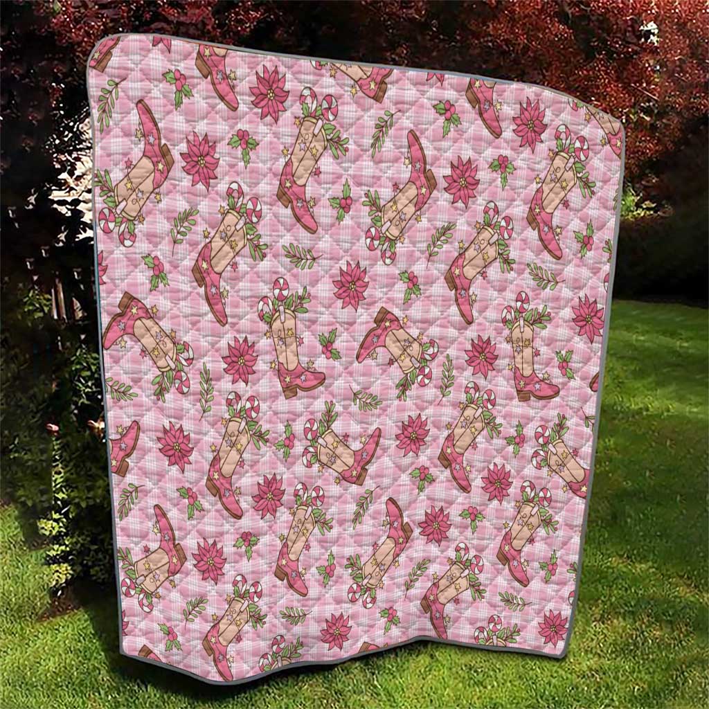 Pink Paniolo Palaka Hawaiian Cowgirl Christmas Quilt LT9 - Polynesian Pride