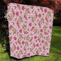 Pink Paniolo Palaka Hawaiian Cowgirl Christmas Quilt LT9 - Polynesian Pride