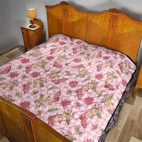 Pink Paniolo Palaka Hawaiian Cowgirl Christmas Quilt LT9 - Polynesian Pride