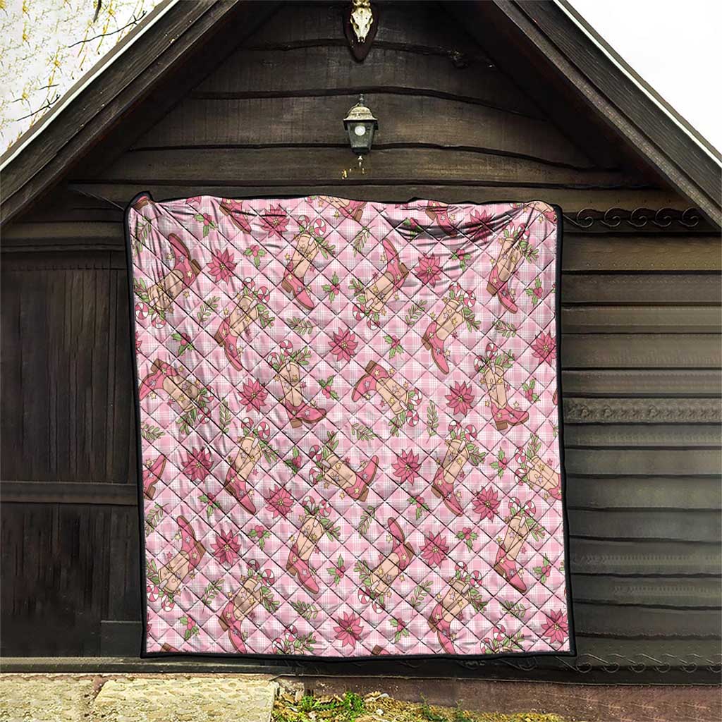 Pink Paniolo Palaka Hawaiian Cowgirl Christmas Quilt LT9 - Polynesian Pride