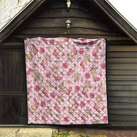 Pink Paniolo Palaka Hawaiian Cowgirl Christmas Quilt LT9 - Polynesian Pride