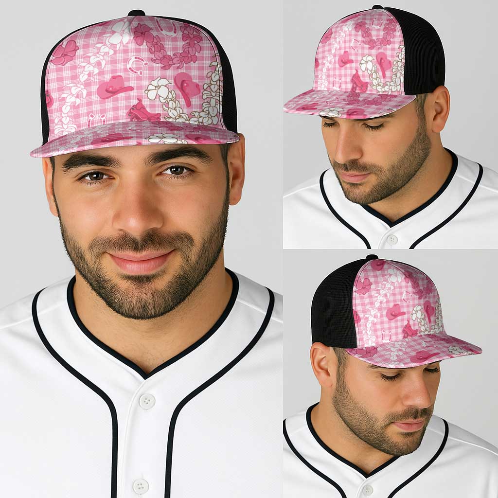 Paniolo Palaka Hawaiian Cowgirl Baseball Net Cap - Polynesian Pride