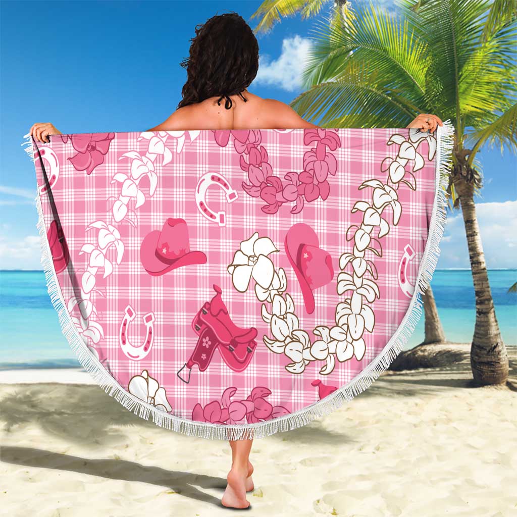 Paniolo Palaka Hawaiian Cowgirl Beach Blanket LT9 - Polynesian Pride
