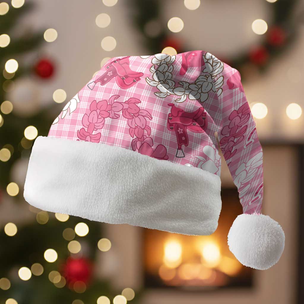Paniolo Palaka Hawaiian Cowgirl Christmas Santa Hat - Polynesian Pride