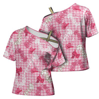 Paniolo Palaka Hawaiian Cowgirl Cross Shoulder Shirt - Polynesian Pride