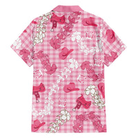 Paniolo Palaka Hawaiian Cowgirl Family Matching Short Sleeve Bodycon Dress and Hawaiian Shirt LT9 - Polynesian Pride