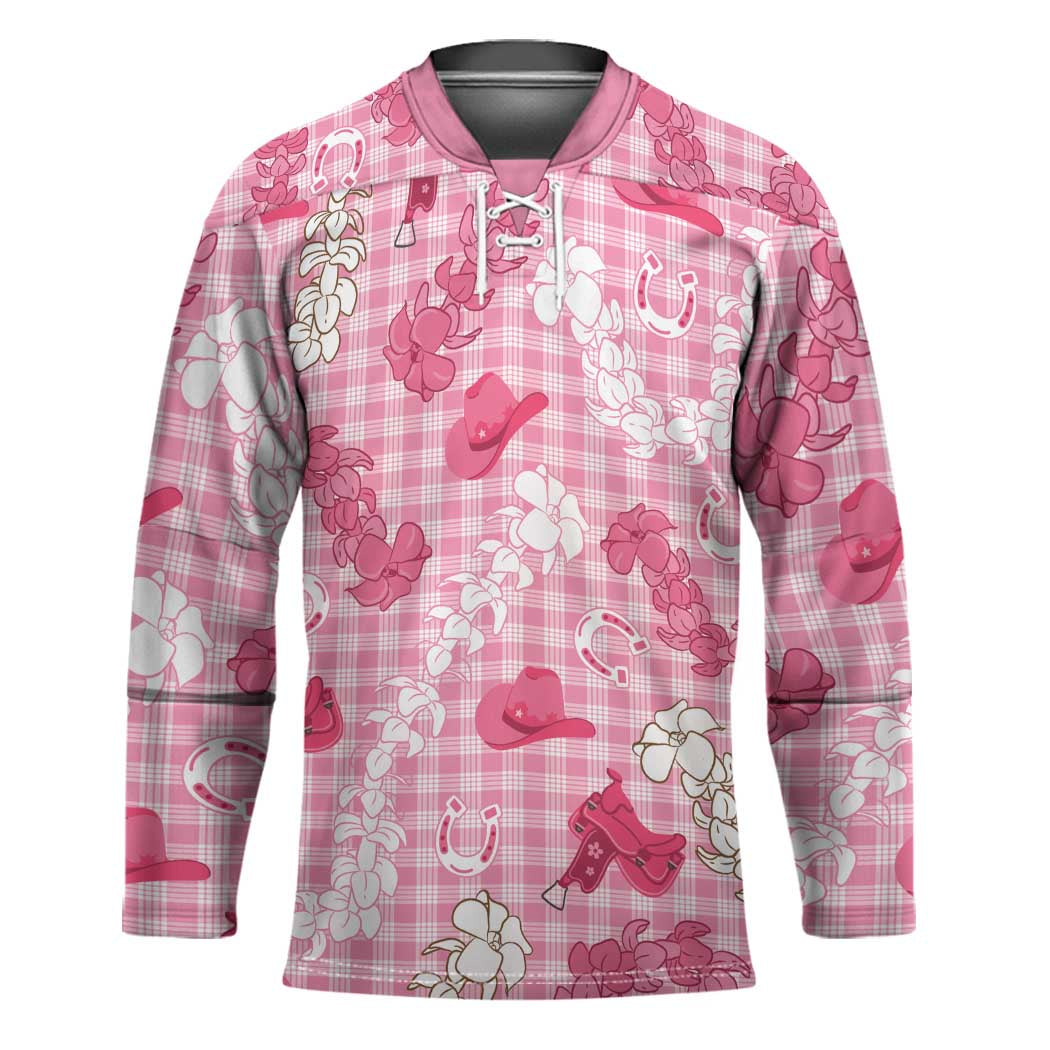 Paniolo Palaka Hawaiian Cowgirl Hockey Jersey - Polynesian Pride