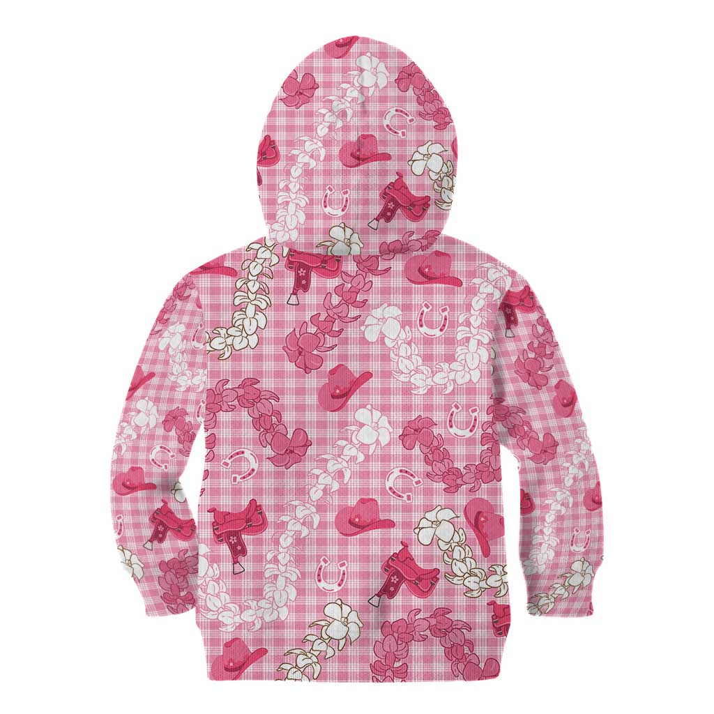 Paniolo Palaka Hawaiian Cowgirl Kid Hoodie - Polynesian Pride