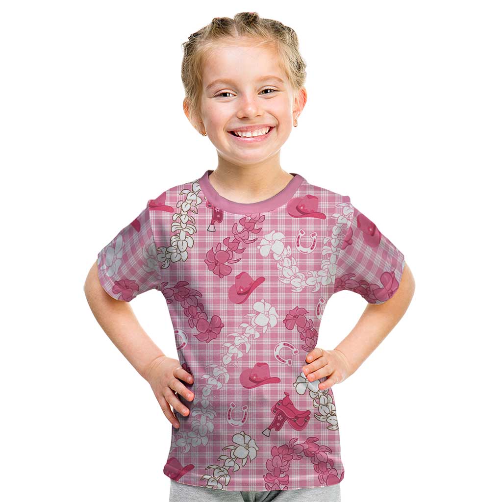 Paniolo Palaka Hawaiian Cowgirl Kid T Shirt - Polynesian Pride