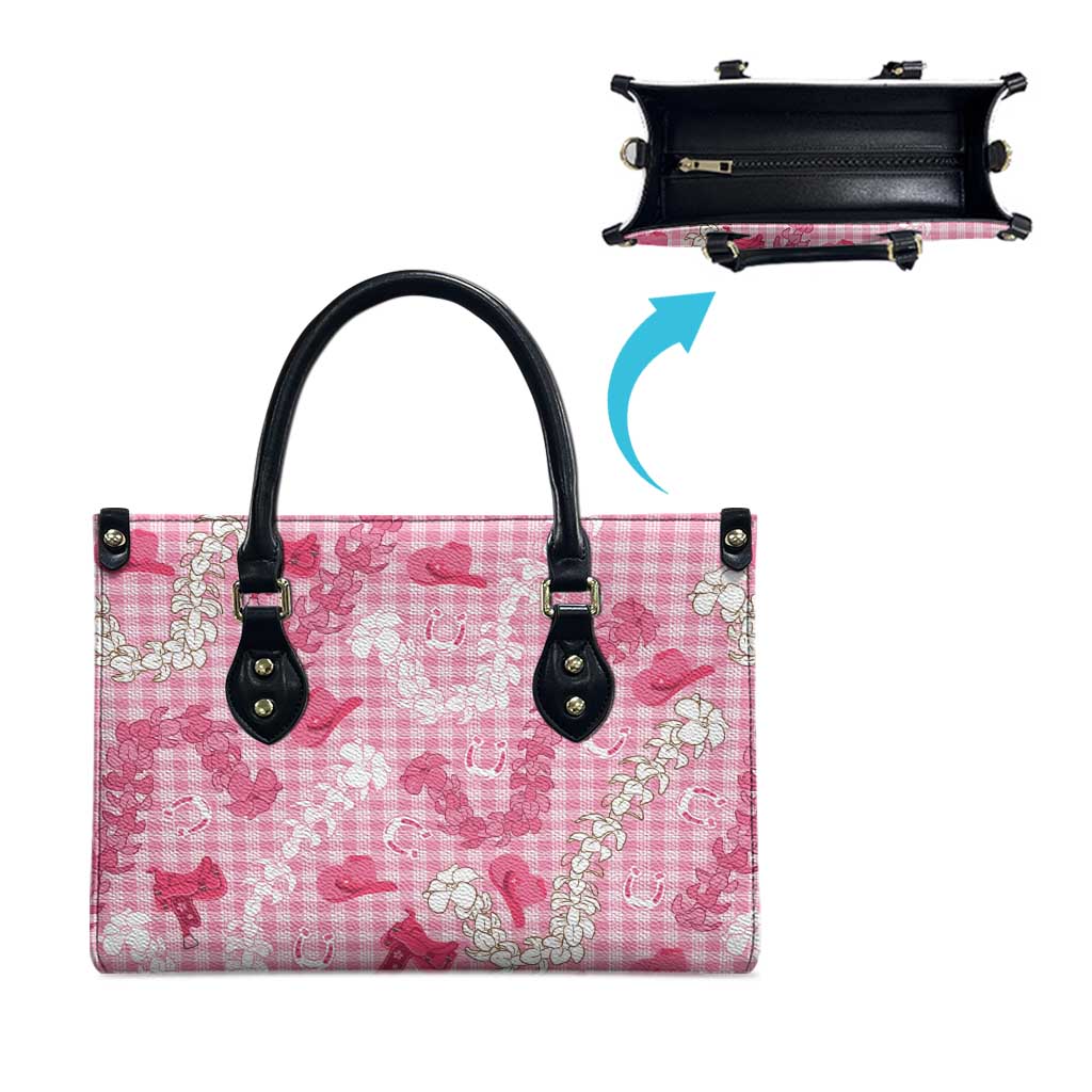 Paniolo Palaka Hawaiian Cowgirl Leather Bag - Polynesian Pride
