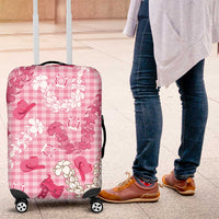 Paniolo Palaka Hawaiian Cowgirl Luggage Cover LT9 Pink - Polynesian Pride